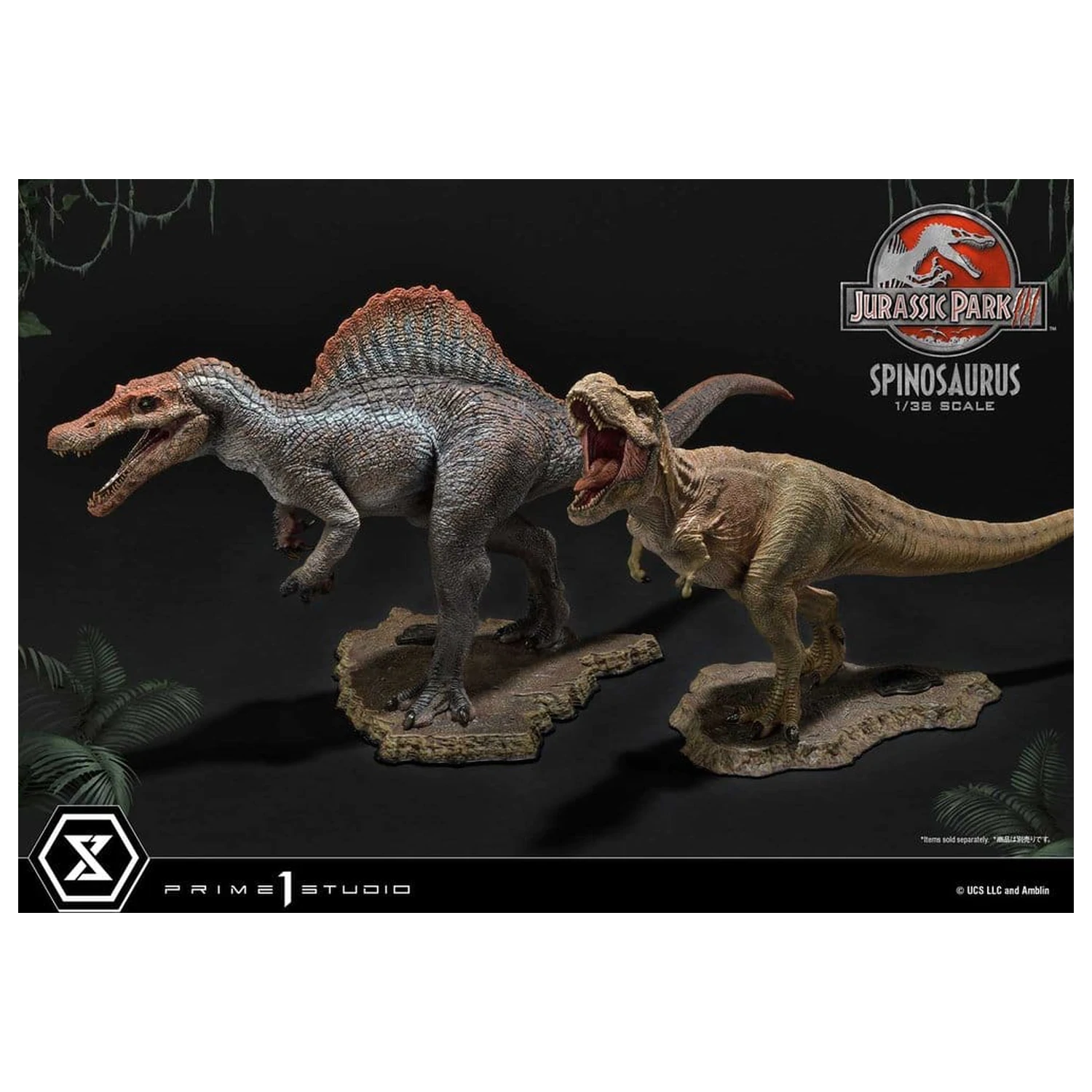 Jurassic Park III (Film) Prime Collectible Figurine Statuie 1/38 Spinosaurus 24 cm poza produsului