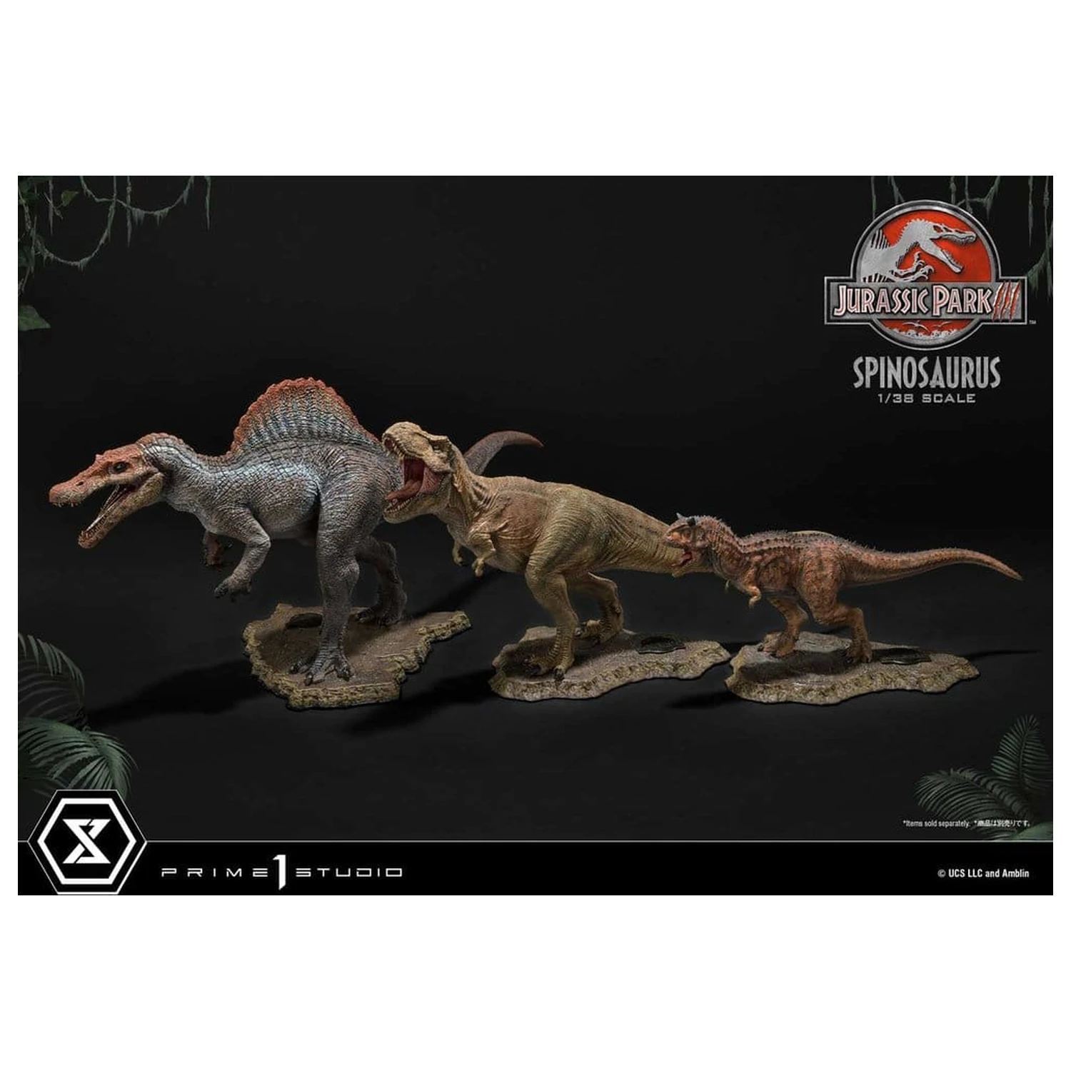 Jurassic Park III (Film) Prime Collectible Figurine Statuie 1/38 Spinosaurus 24 cm poza produsului