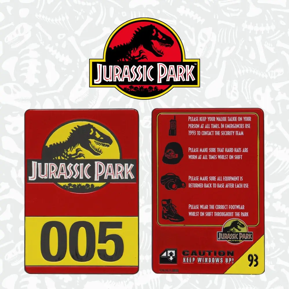 Jurassic Park Metal Card ediție limitată 30 de ani Jeep poza produsului