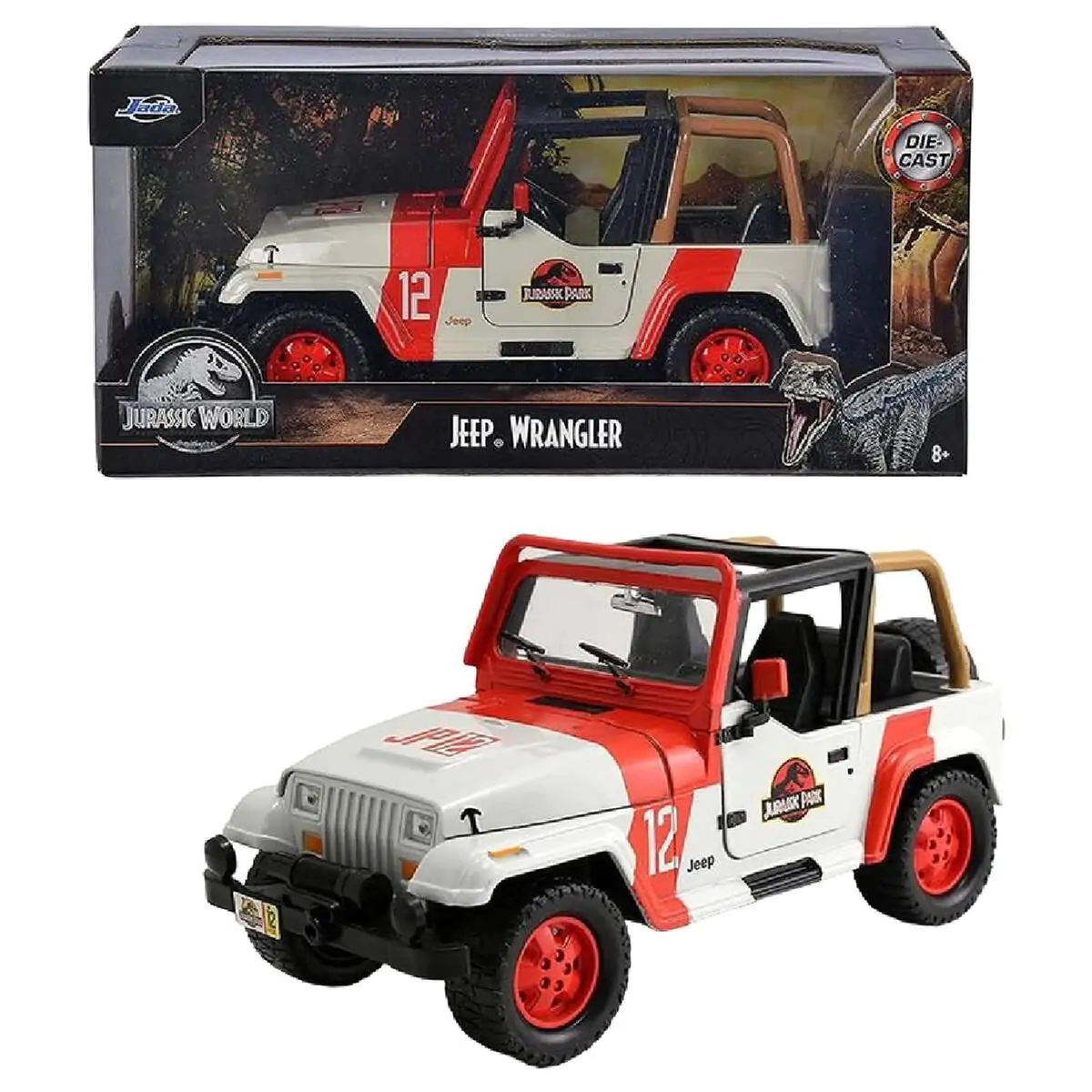 Jurassic Park Jeep Wrangler mașină 1/24 poza produsului