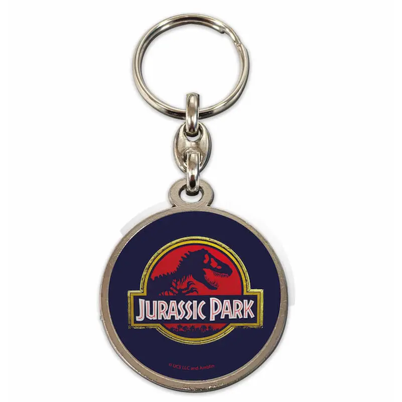 Jurassic Park Metal Breloc Film Logo 7 cm poza produsului