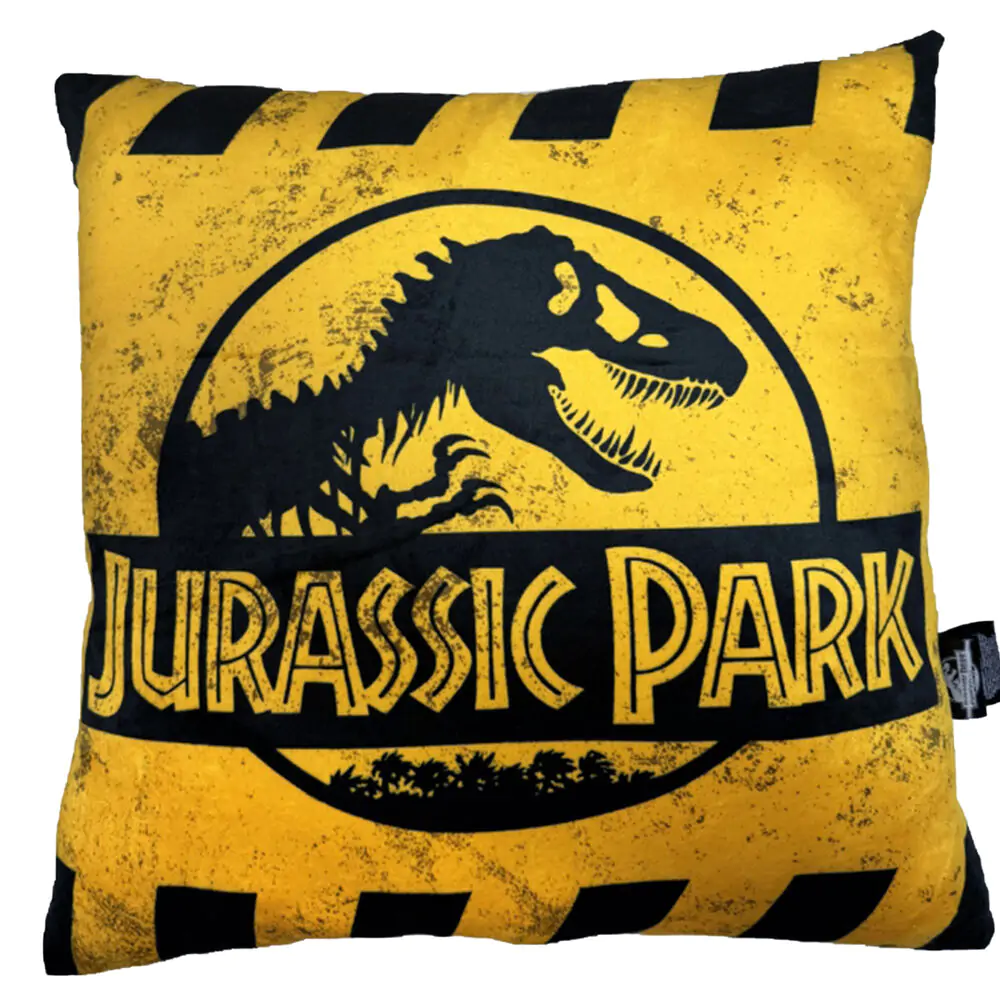 Jurassic Park Pernă Avertisment Galben Logo 40 x 40 cm poza produsului