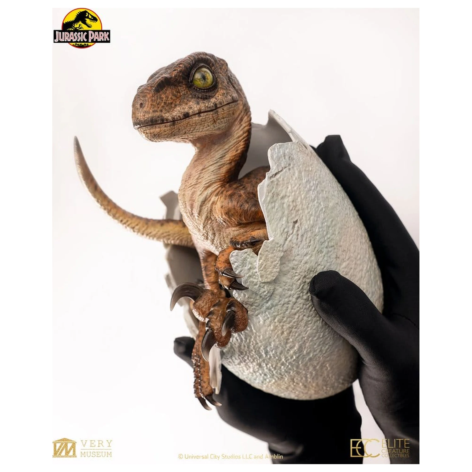 Jurassic Park Replica Bust Velociraptor Hatching Egg 24 cm poza produsului