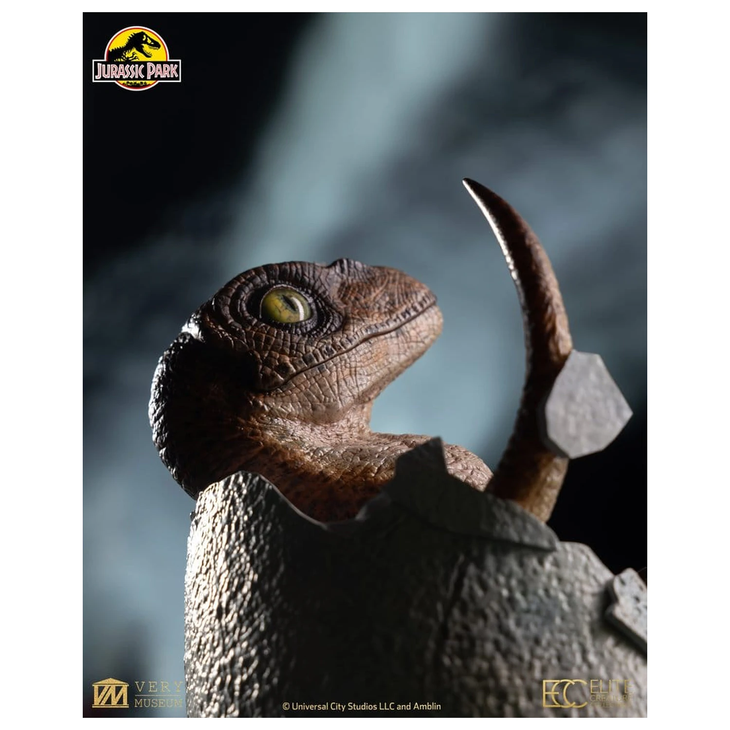Jurassic Park Replica Bust Velociraptor Hatching Egg 24 cm poza produsului