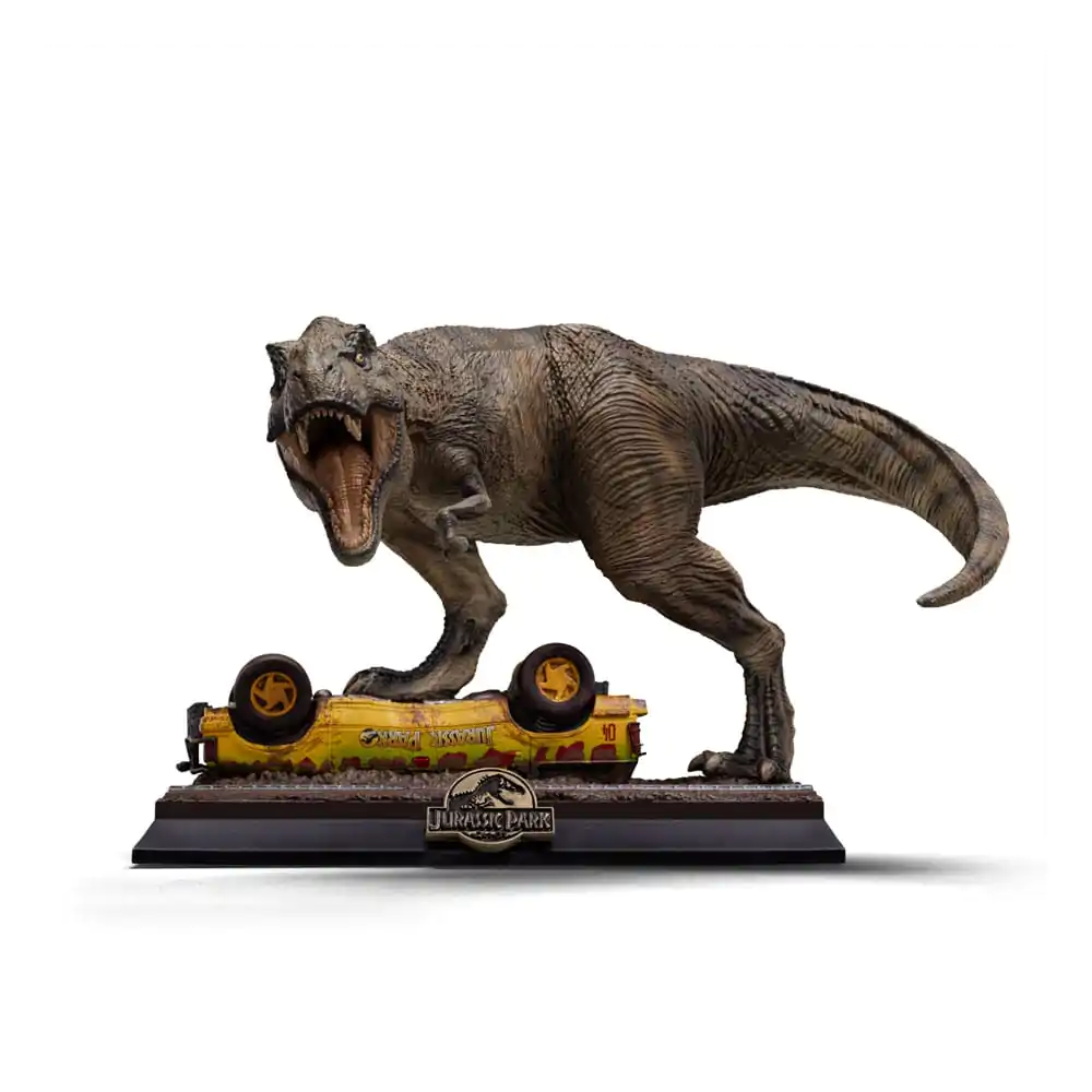 Jurassic Park Icons Statuie PVC T-Rex Attack 15 cm poza produsului