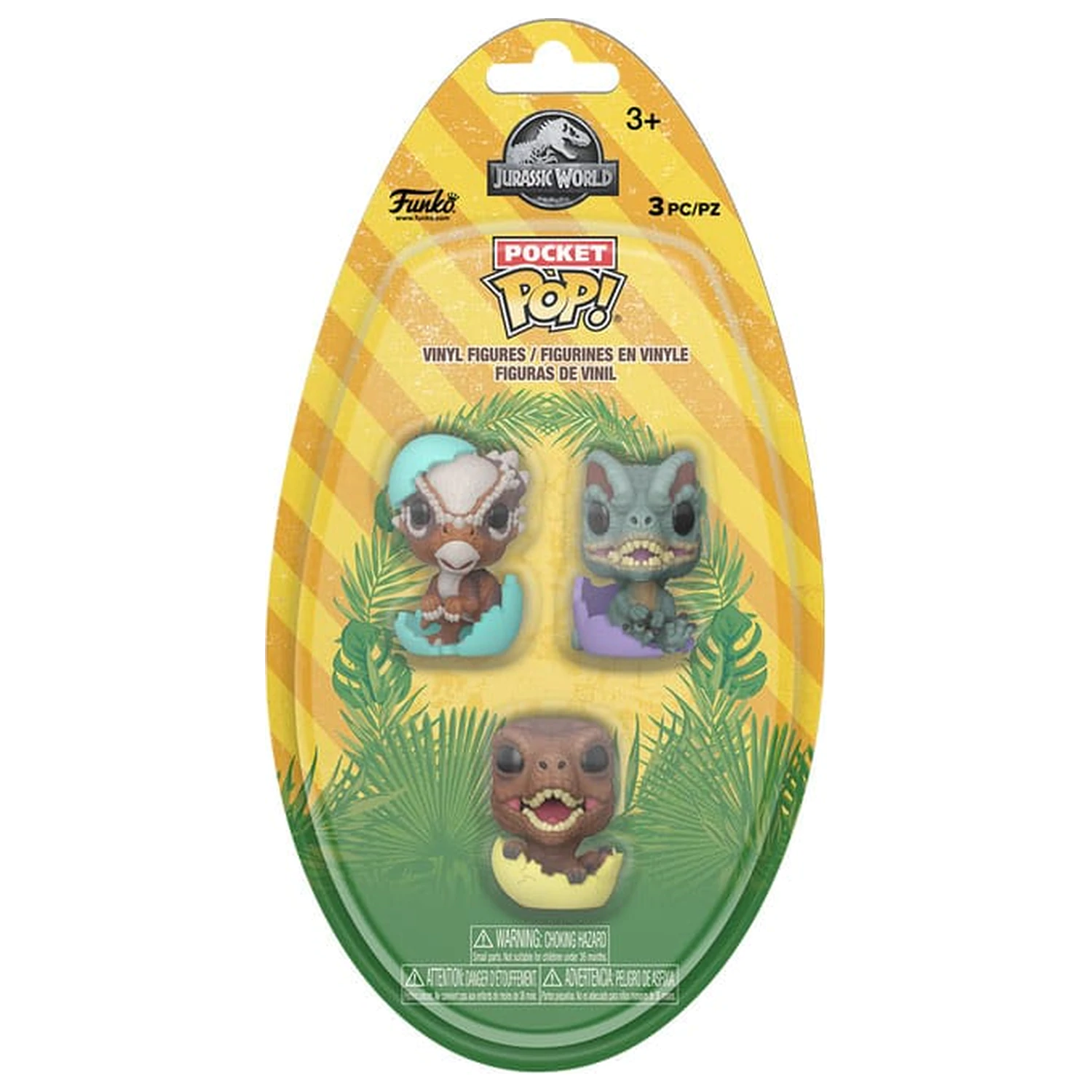Jurassic Park Pocket Funko POP! Figurina de Vinil Easter Egg 3-Pack Dinozauri 4 cm poza produsului