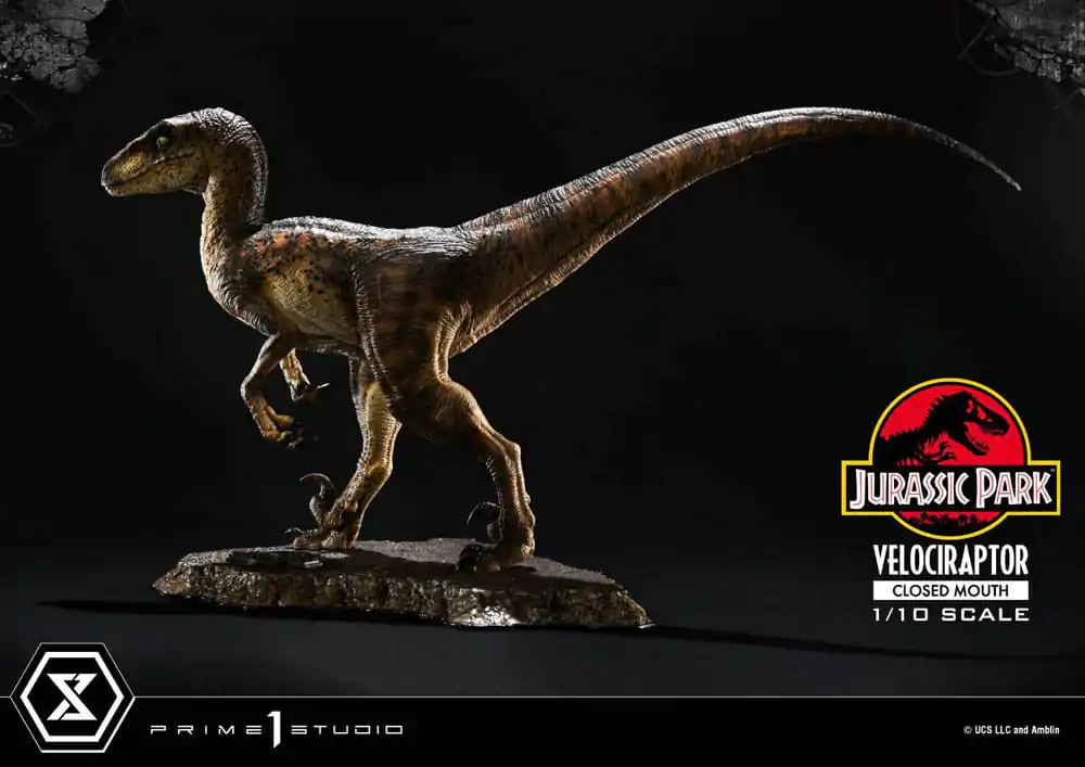 Jurassic Park Prime Collectibles Statuie 1/10 Velociraptor Gură Închisă 19 cm poza produsului