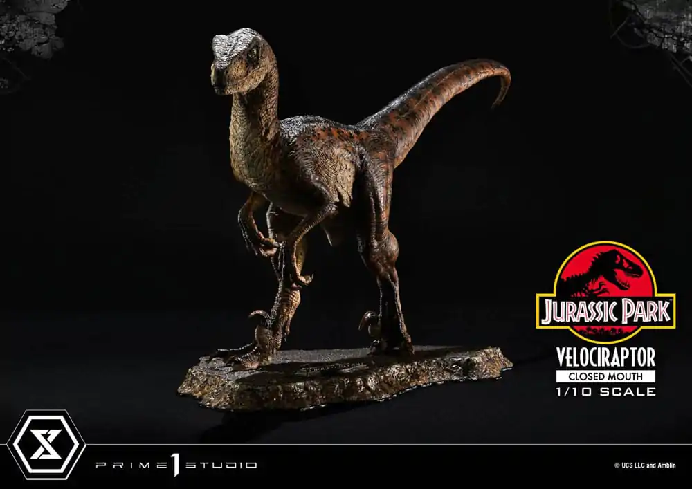 Jurassic Park Prime Collectibles Statuie 1/10 Velociraptor Gură Închisă 19 cm poza produsului