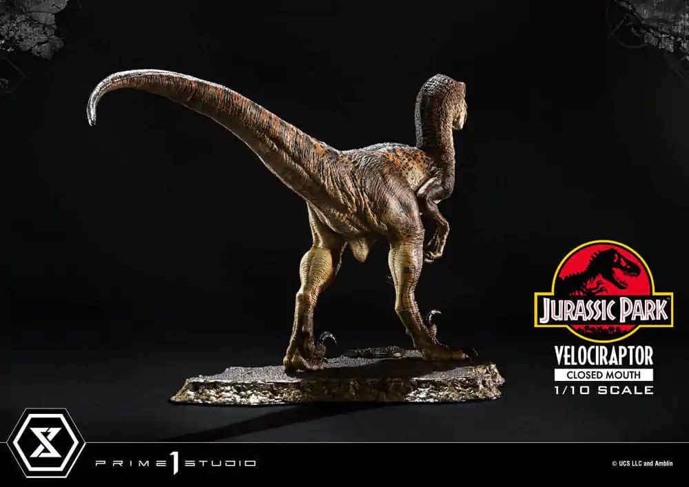 Jurassic Park Prime Collectibles Statuie 1/10 Velociraptor Gură Închisă 19 cm poza produsului