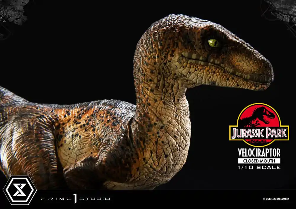 Jurassic Park Prime Collectibles Statuie 1/10 Velociraptor Gură Închisă 19 cm poza produsului