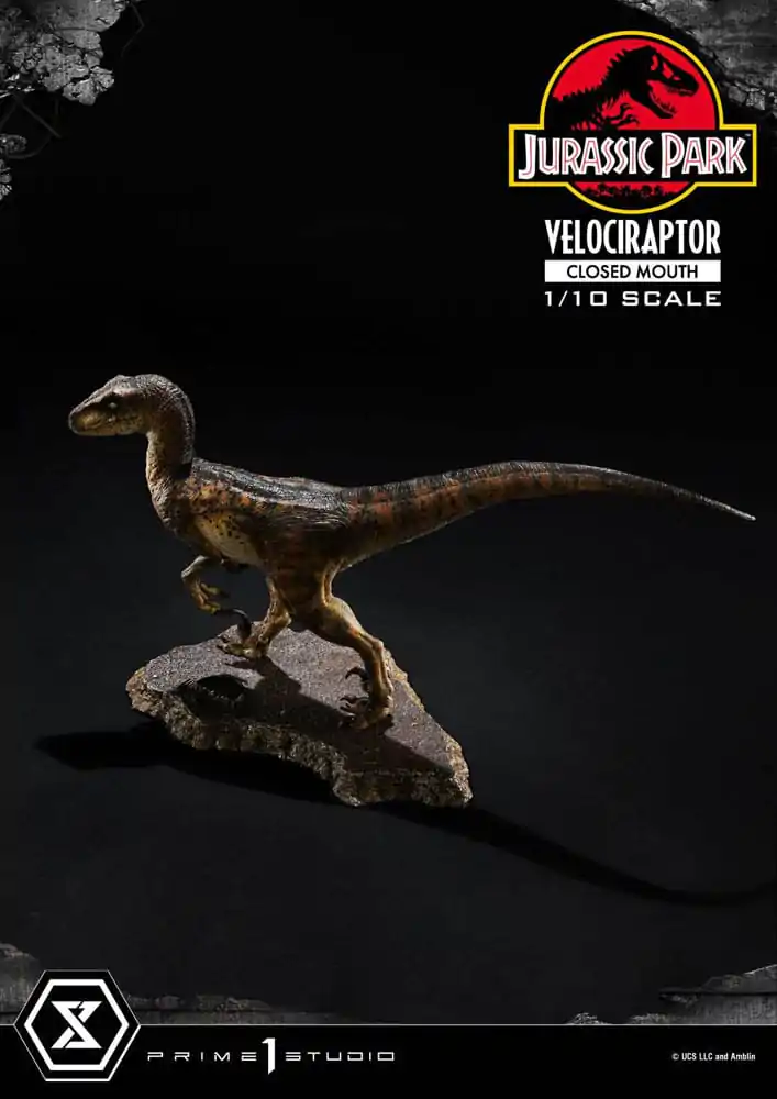 Jurassic Park Prime Collectibles Statuie 1/10 Velociraptor Gură Închisă 19 cm poza produsului