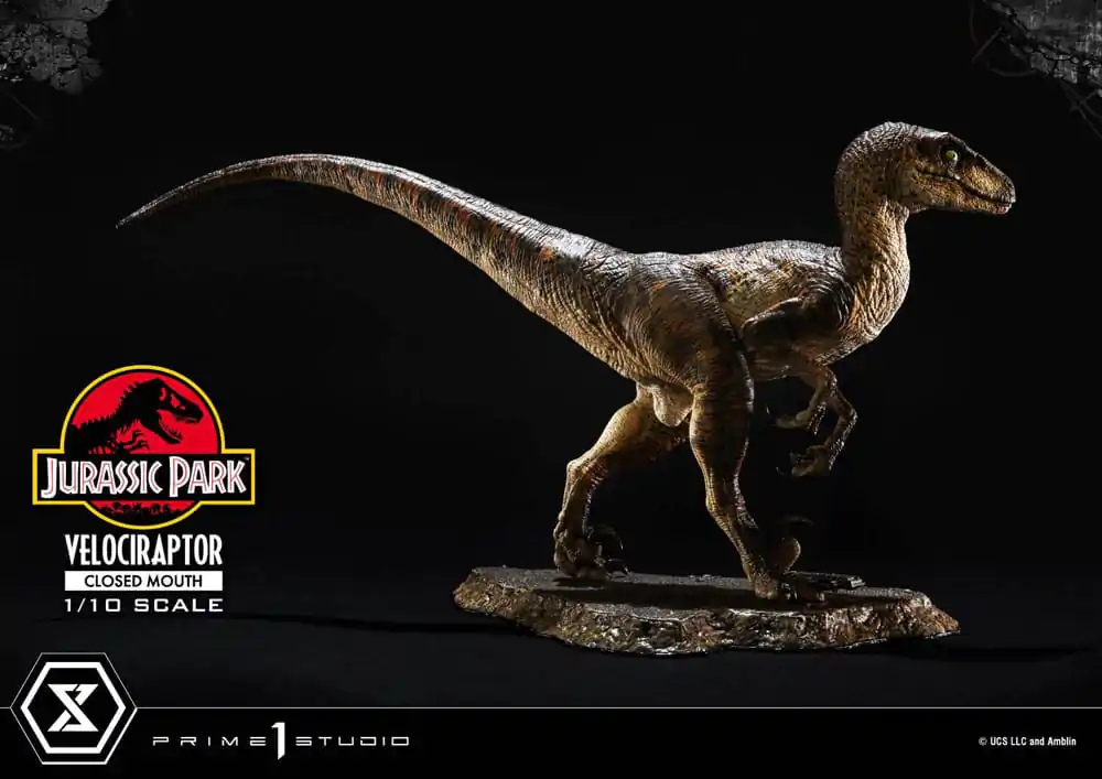 Jurassic Park Prime Collectibles Statuie 1/10 Velociraptor Gură Închisă 19 cm poza produsului