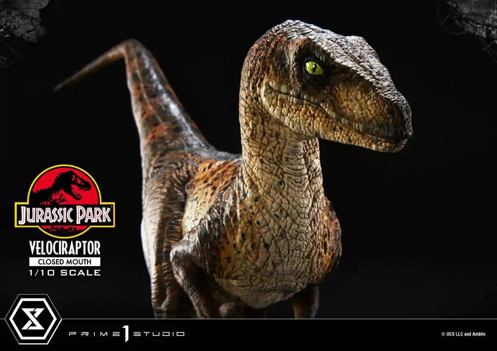 Jurassic Park Prime Collectibles Statuie 1/10 Velociraptor Gură Închisă 19 cm poza produsului