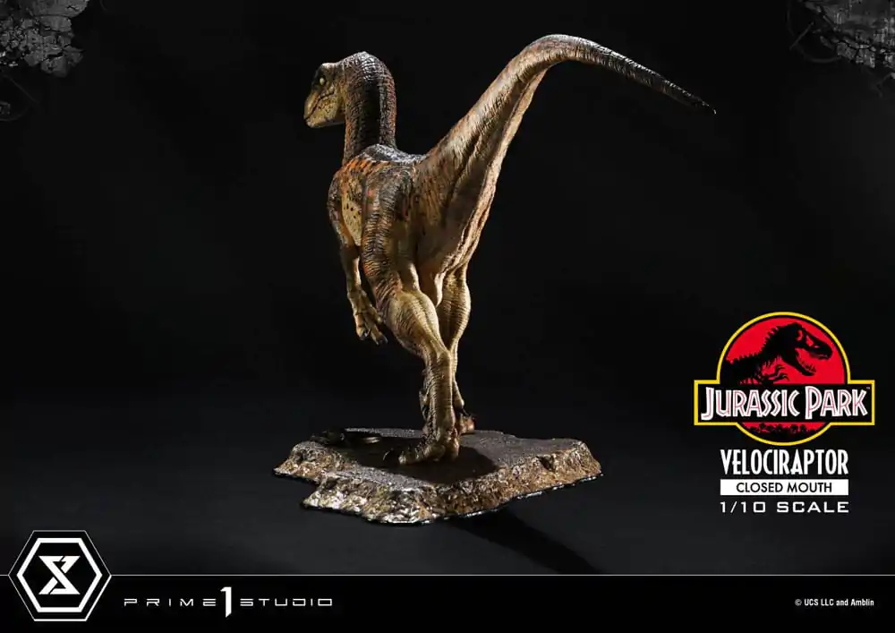 Jurassic Park Prime Collectibles Statuie 1/10 Velociraptor Gură Închisă 19 cm poza produsului