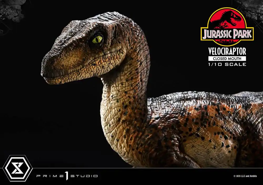 Jurassic Park Prime Collectibles Statuie 1/10 Velociraptor Gură Închisă 19 cm poza produsului