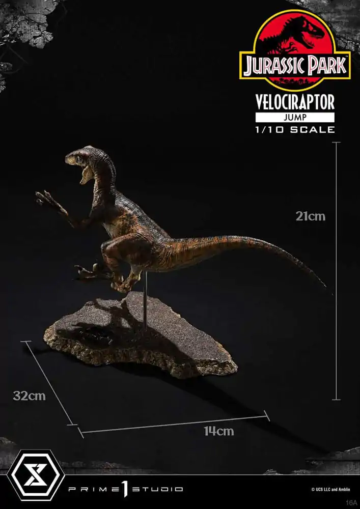 Jurassic Park Prime Collectibles Statuie 1/10 Velociraptor Salt 21 cm poza produsului