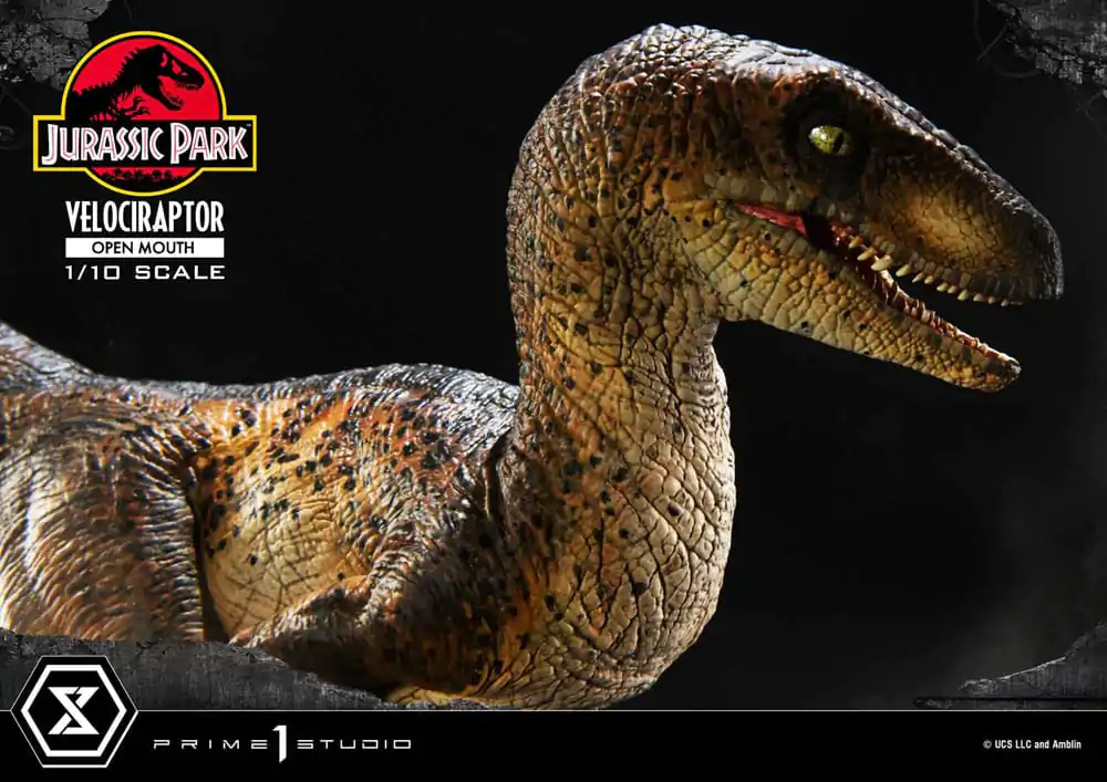 Jurassic Park Prime Collectibles Statuie 1/10 Velociraptor Cu Gura Deschisă 19 cm poza produsului