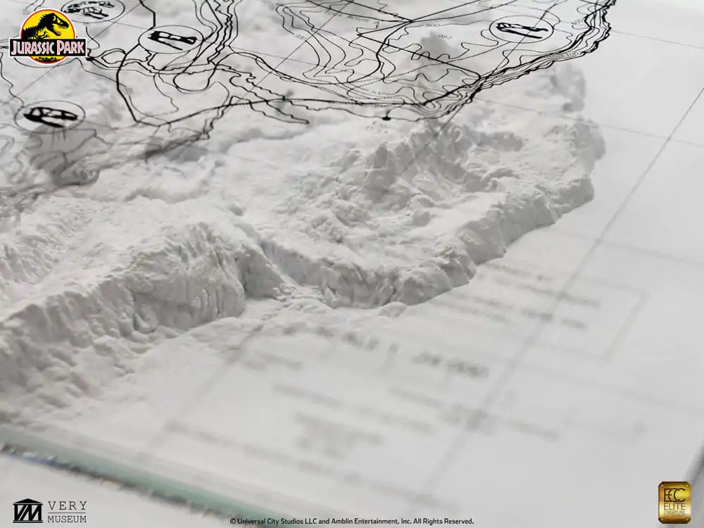Jurassic Park Harta Topografica Isla Nublar poza produsului