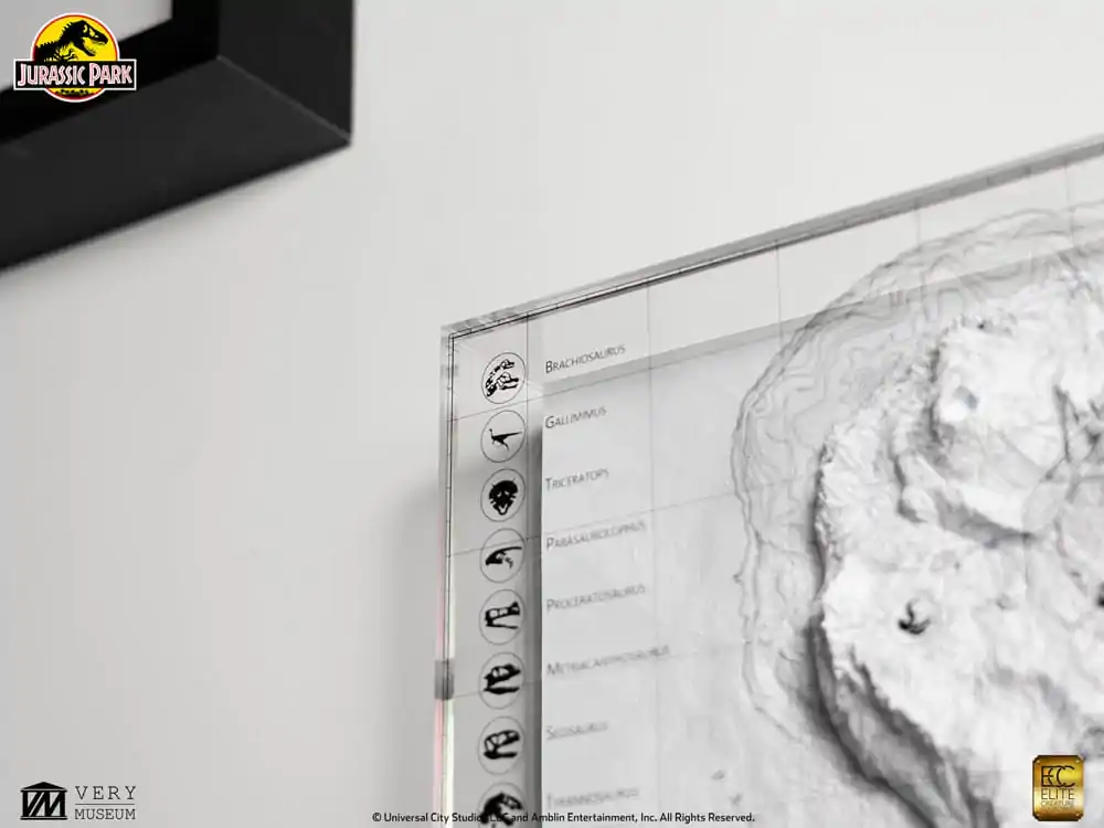 Jurassic Park Harta Topografica Isla Nublar poza produsului