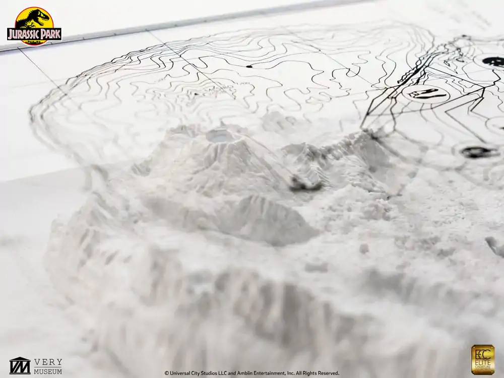 Jurassic Park Harta Topografica Isla Nublar poza produsului
