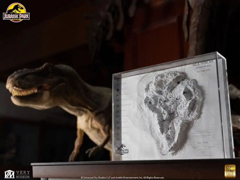 Jurassic Park Harta Topografica Isla Nublar poza produsului