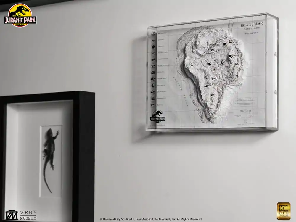 Jurassic Park Harta Topografica Isla Nublar poza produsului