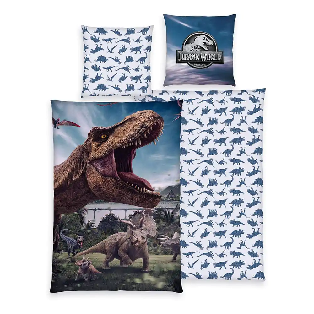 Jurassic World lenjerie de pat 135 x 200 cm poza produsului
