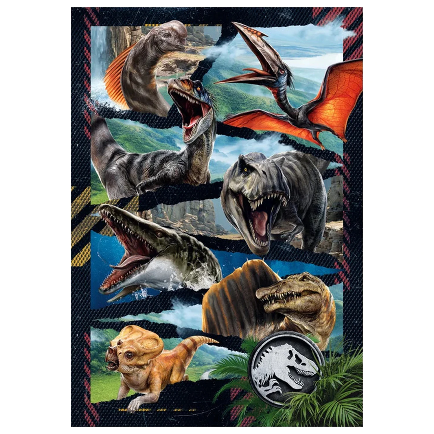 Jurassic World Battle Zone puzzle de 300 de piese poza produsului