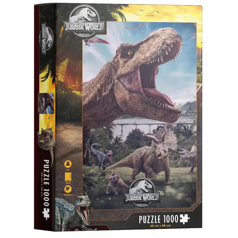 Jurassic World Puzzle Poster Rex (1000 piese) poza produsului
