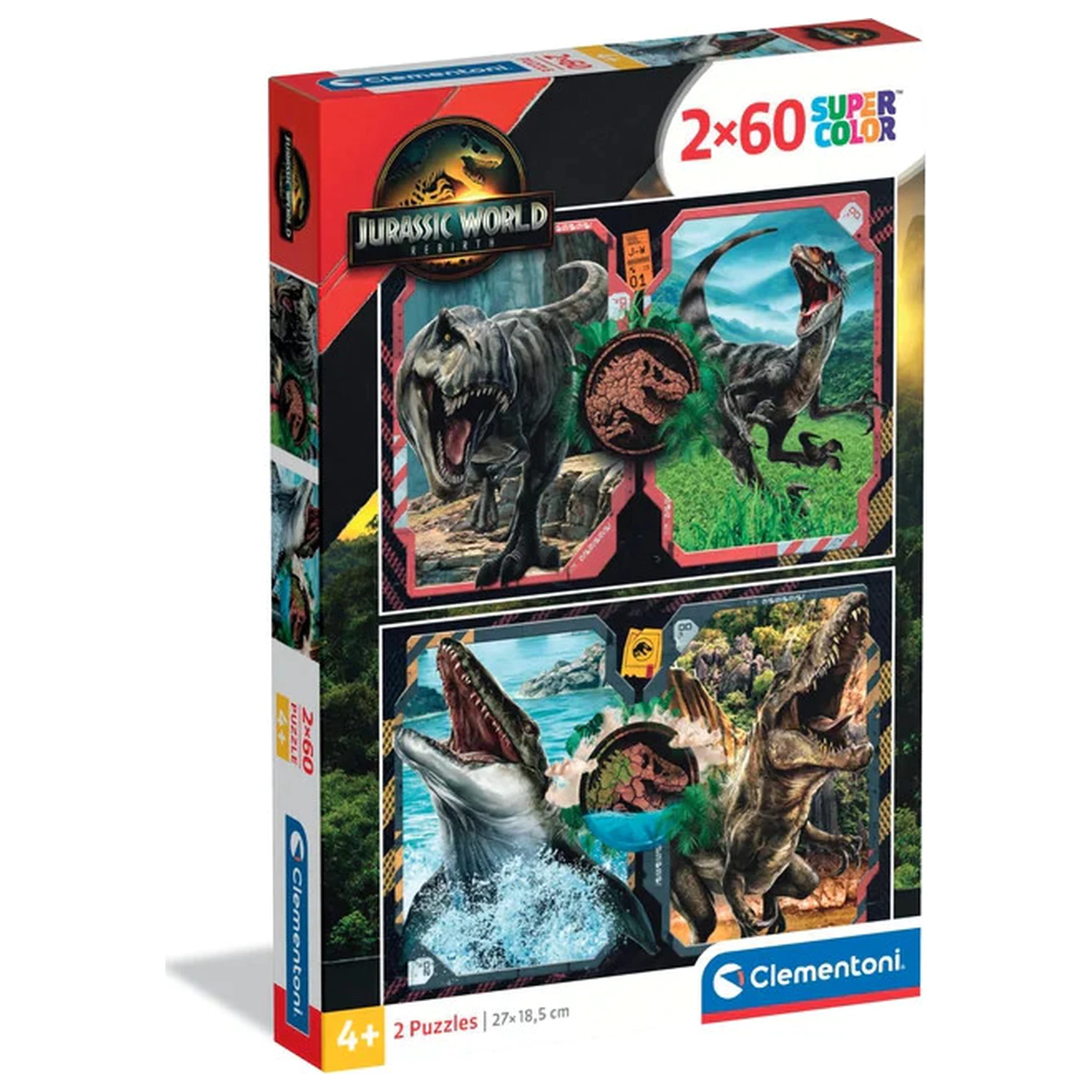 Jurassic World Danger Zone puzzle 2x60 piese poza produsului