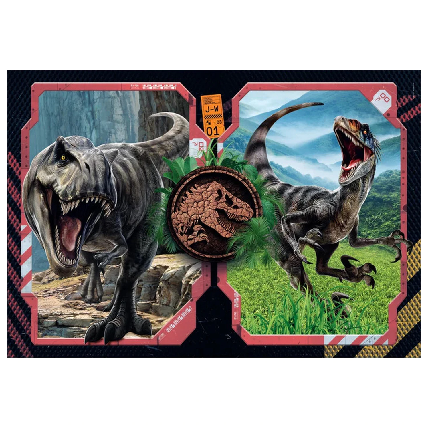 Jurassic World Danger Zone puzzle 2x60 piese poza produsului