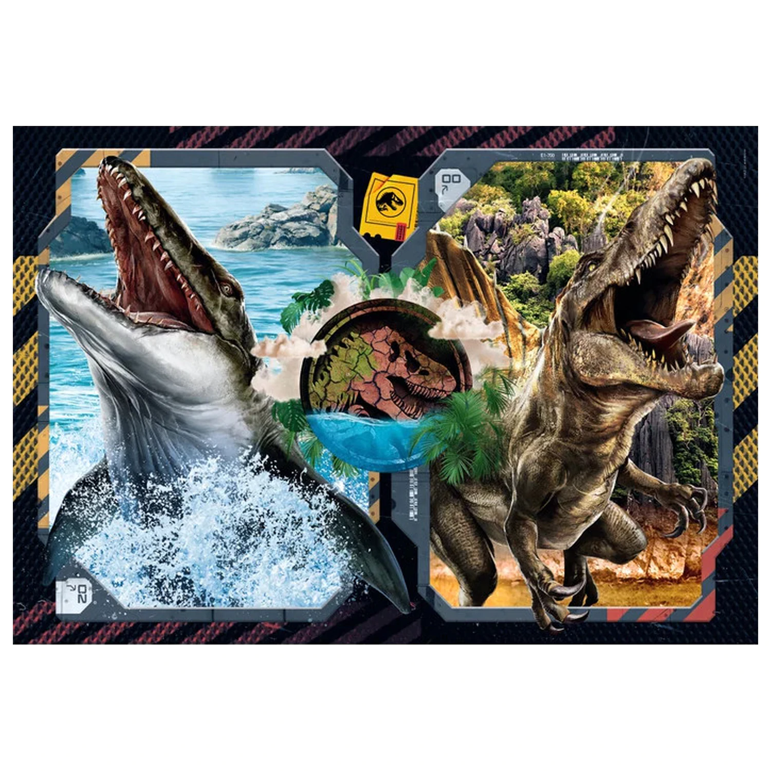 Jurassic World Danger Zone puzzle 2x60 piese poza produsului
