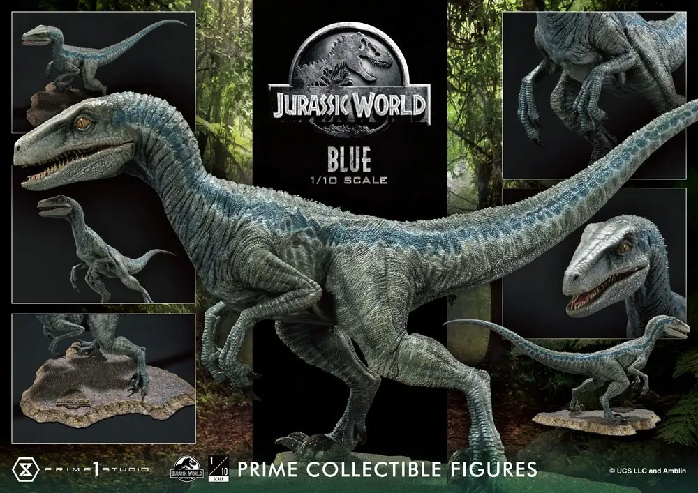 Jurassic World: Fallen Kingdom Statuie Colecționabilă Prime 1/10 Blue (Versiune Cu Gura Deschisă) 17 cm poza produsului