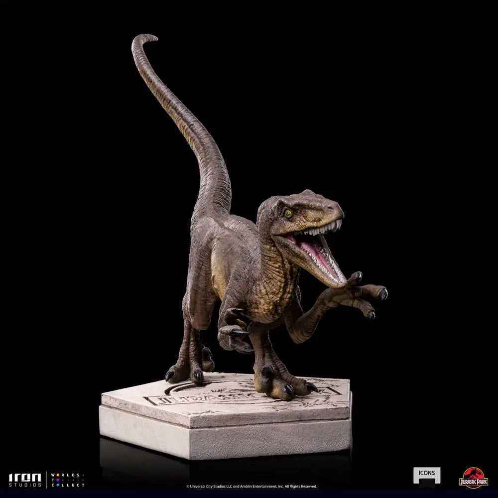 Statuie Jurassic World Icons Velociraptor A 9 cm poza produsului
