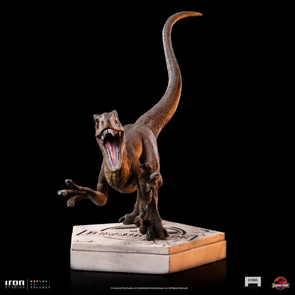 Statuie Jurassic World Icons Velociraptor A 9 cm poza produsului