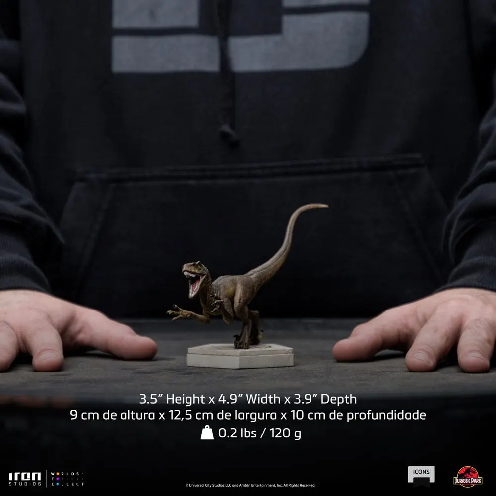 Statuie Jurassic World Icons Velociraptor A 9 cm poza produsului