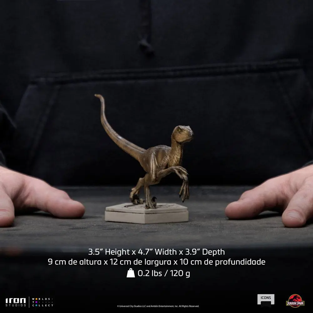 Statuie Jurassic World Icons Velociraptor B 9 cm poza produsului