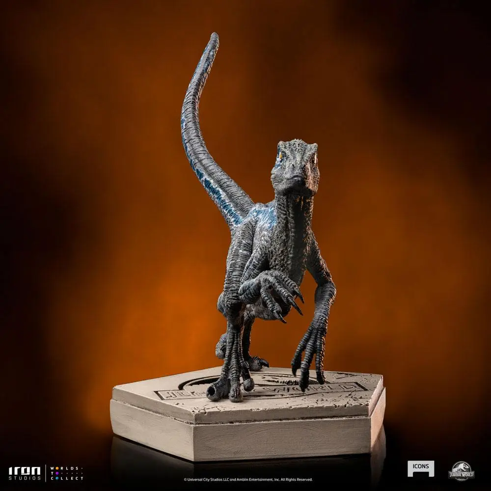 Jurassic World Icons Statuie Velociraptor Blue 9 cm poza produsului
