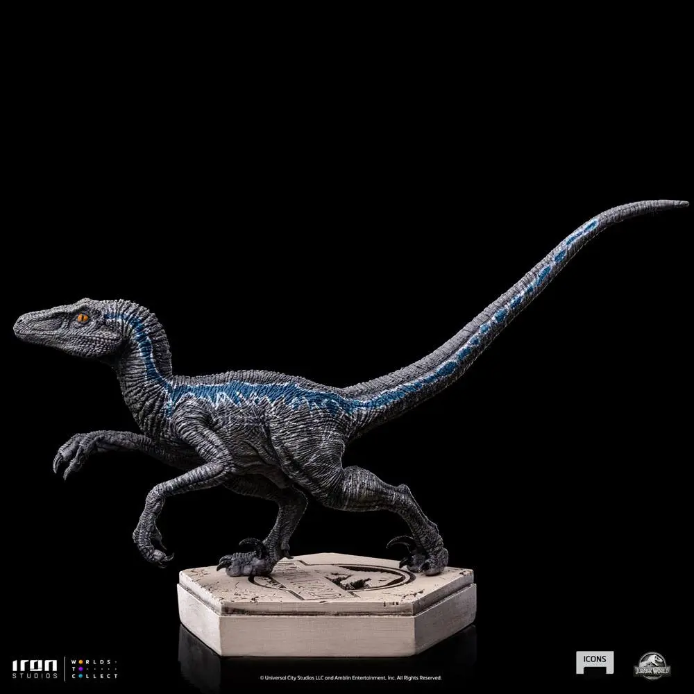 Jurassic World Icons Statuie Velociraptor Blue 9 cm poza produsului