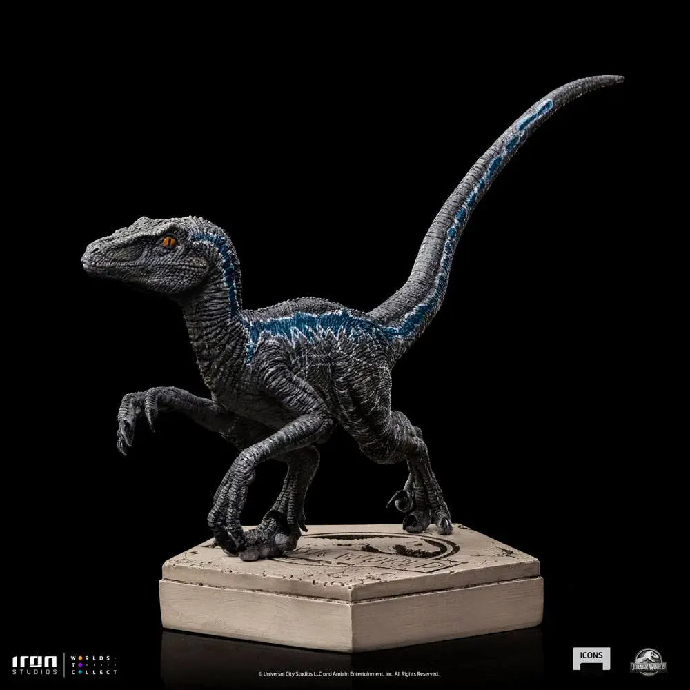 Jurassic World Icons Statuie Velociraptor Blue 9 cm poza produsului