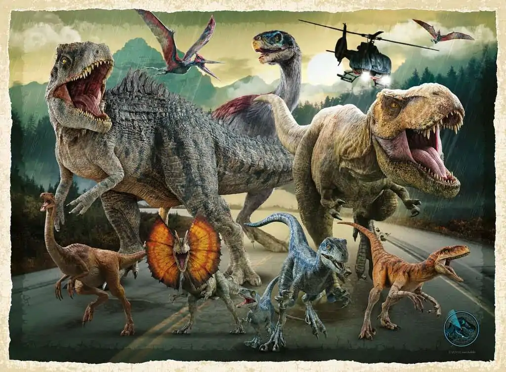 Jurassic World Puzzle pentru copii XXL Life Finds A Way (200 de piese) poza produsului