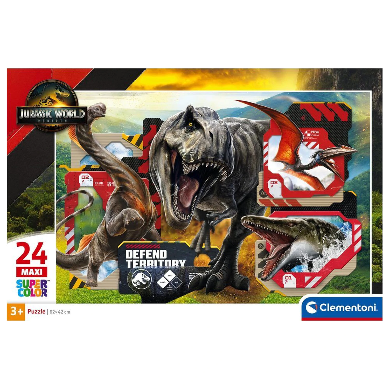 Jurassic World maxi puzzle 24 piese poza produsului