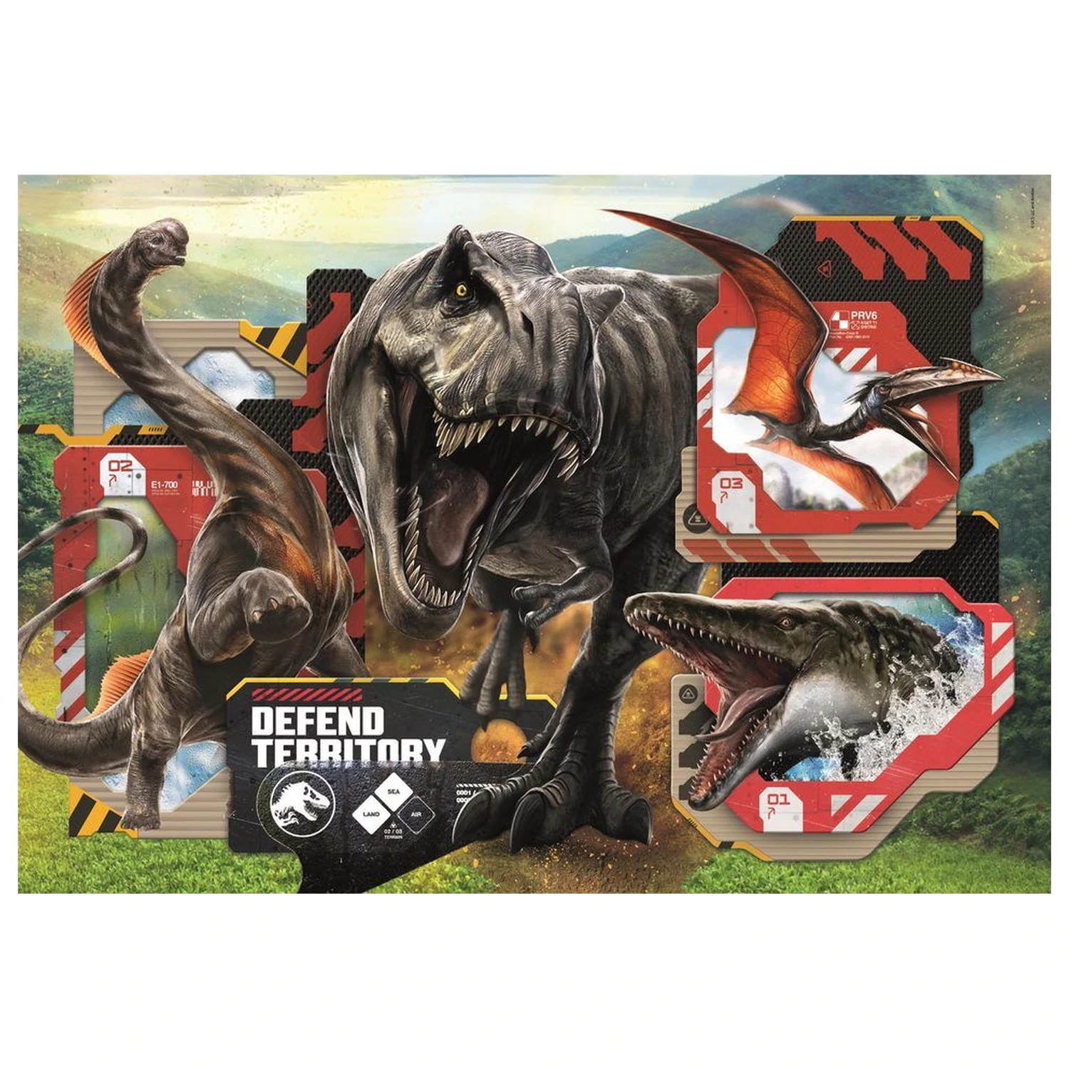 Jurassic World maxi puzzle 24 piese poza produsului