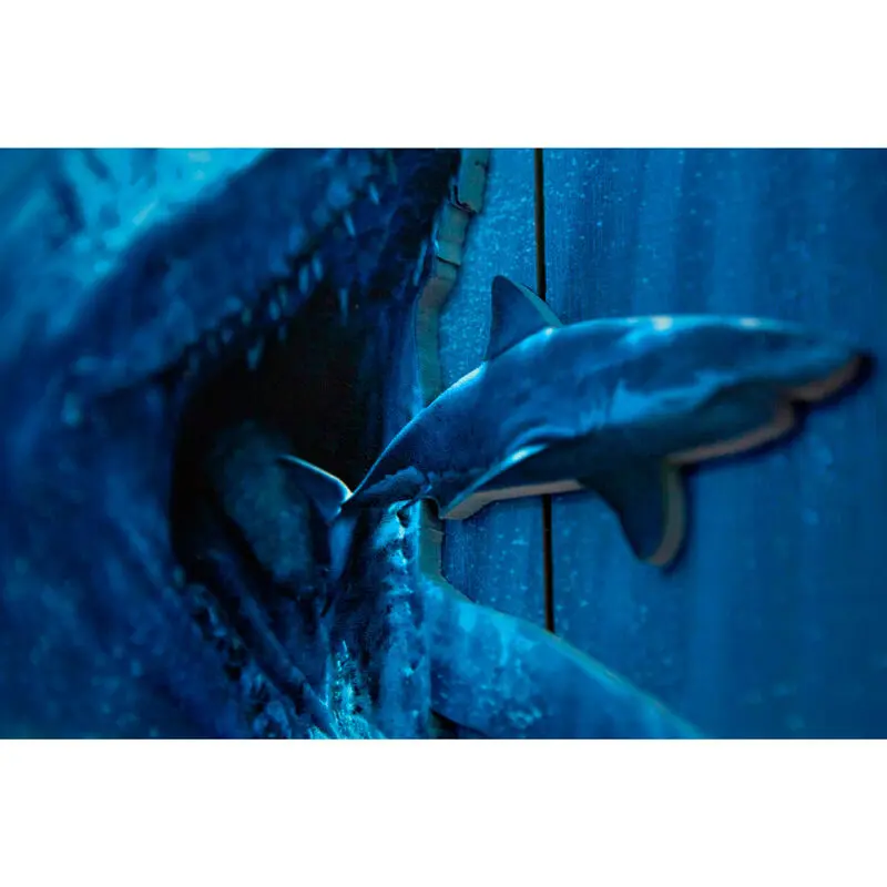 Jurassic World Mossasaurus Woodart semn de lemn printat 3D poza produsului
