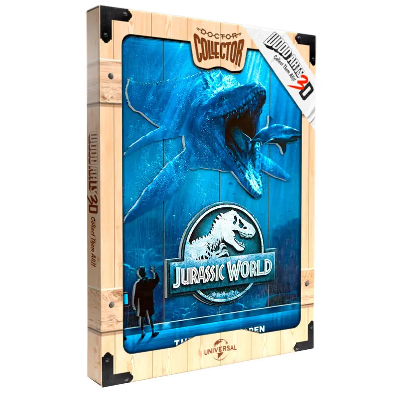 Jurassic World Mossasaurus Woodart semn de lemn printat 3D poza produsului