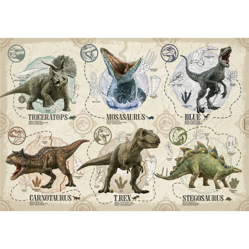 Jurassic World puzzle 104 piese poza produsului