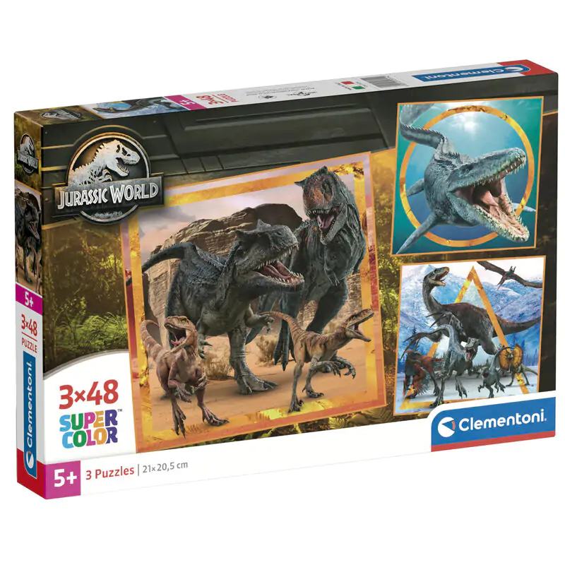 Jurassic World puzzle 3x48 piese poza produsului