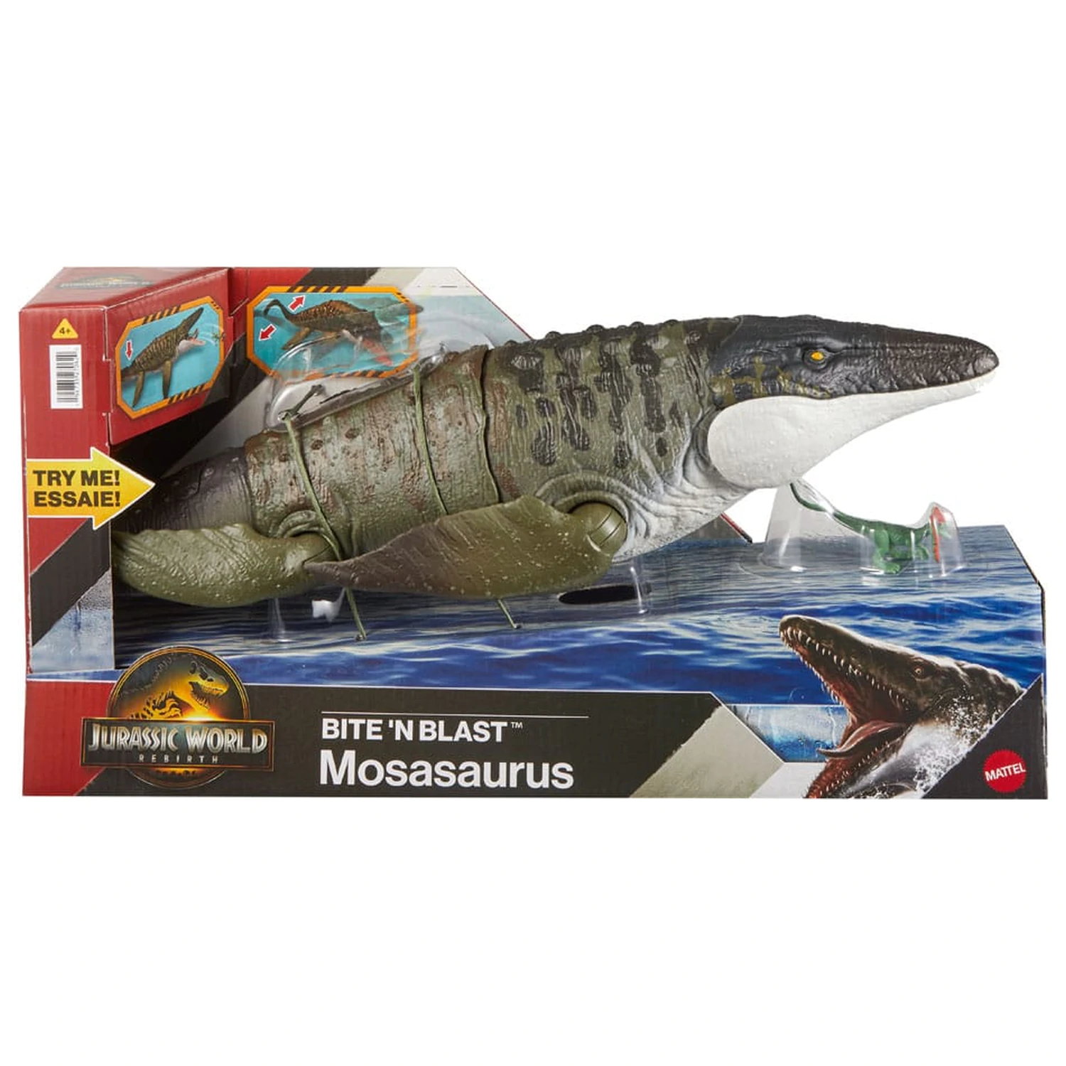 Jurassic World: Rebirth Figurina de actiune Bite 'n Blast Mosasaurus 65 cm poza produsului