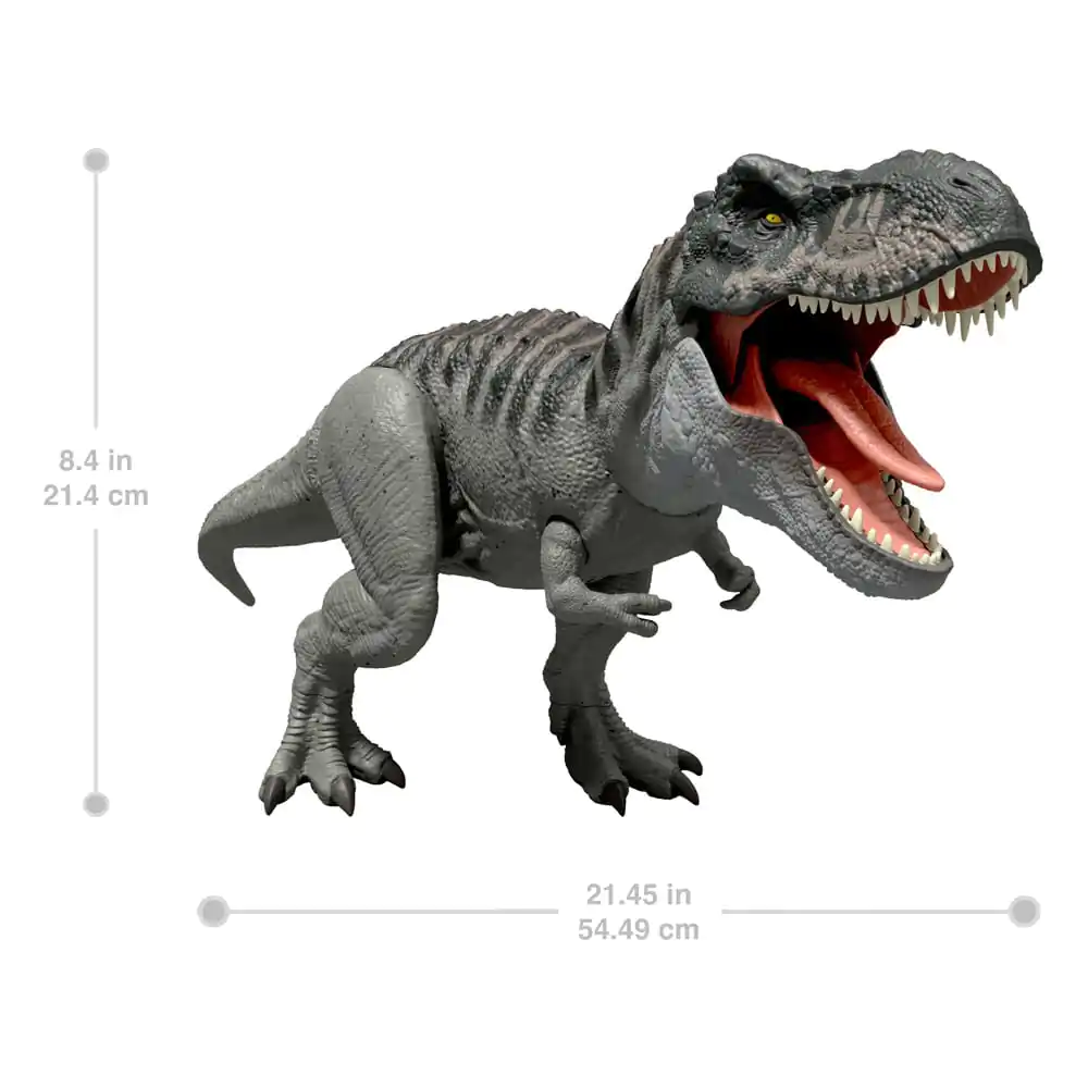 Jurassic World Rebirth Figurina de Acțiune cu Sunete Power Devour Tyrannosaurus Rex 21 cm poza produsului