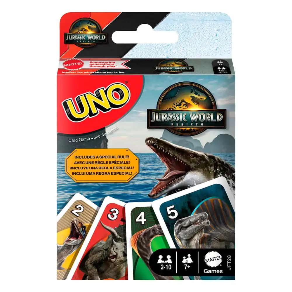 Jurassic World Rebirth Joc de cărți UNO poza produsului